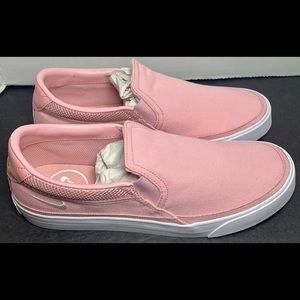 nike court legacy SLP size 8 pink glaze/white